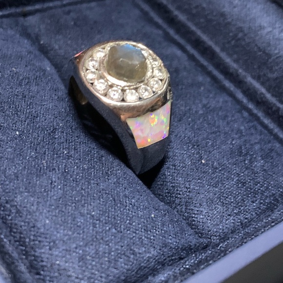 NWT Opal, Labradorite and CZ Ring- Kalifano Stores - Picture 4 of 10